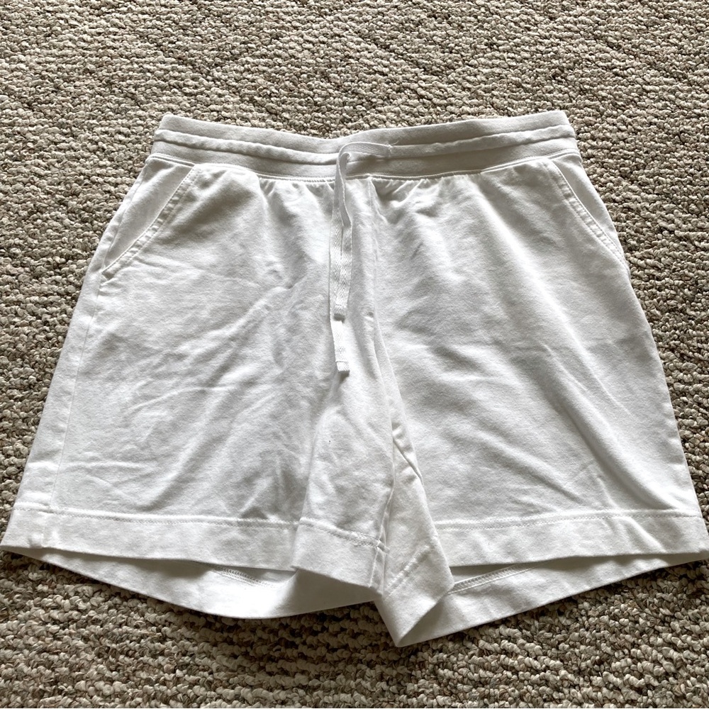Karen Scott Sport Casual White Shorts Petite Medium